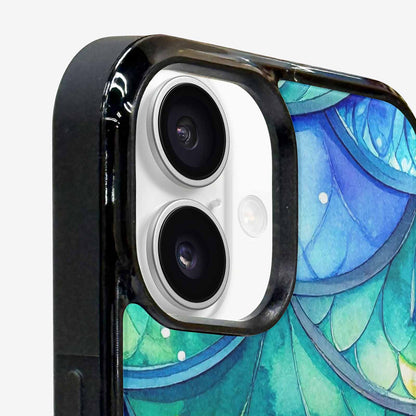 iPhone 16 Case — Mermaid Scale Art Pattern, Custom Designed Case Cover