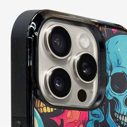 iPhone 15 Pro Max Case — 1000s Of Skulls Digital Camo Drip, Customized Protective Case