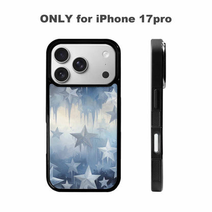 iPhone 17 Pro Case — Seamless Tileable Pattern Of Overlapping Galaxy, Custom Art Phone Cover