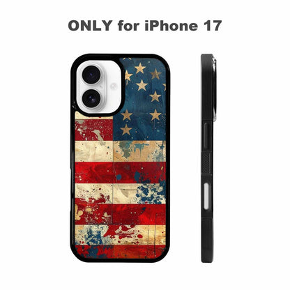 iPhone 17 Case — Small American Flag Stars Galaxy Space, Unique Phone Case Design