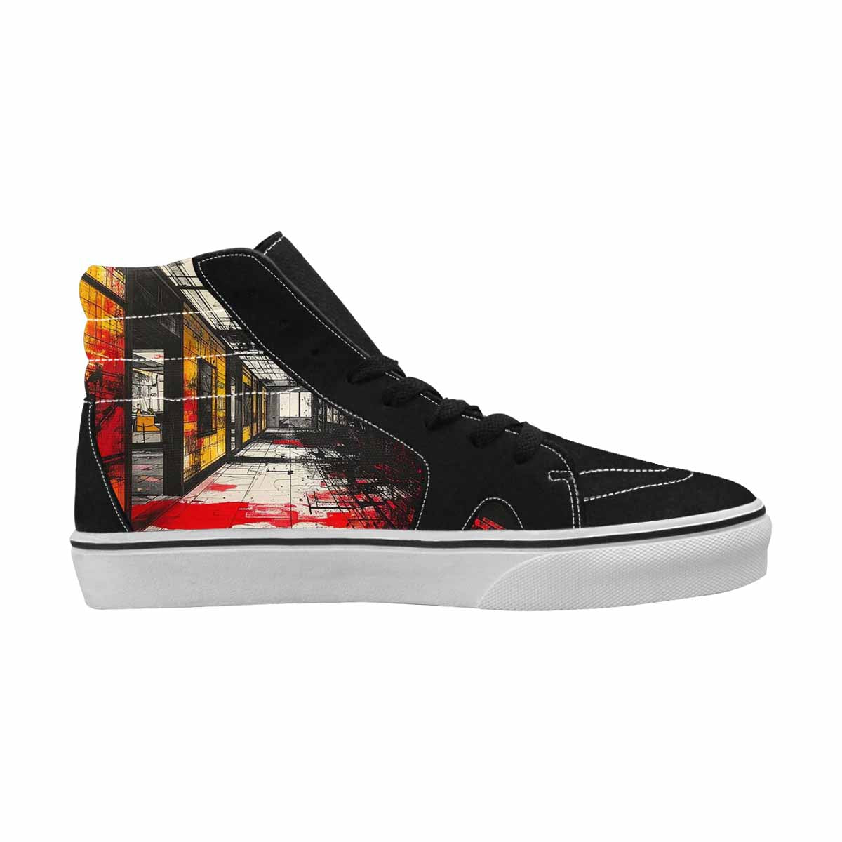 MEN'S Liminal Space Fragment High Top Canvas Kaleidoscope Sneakers