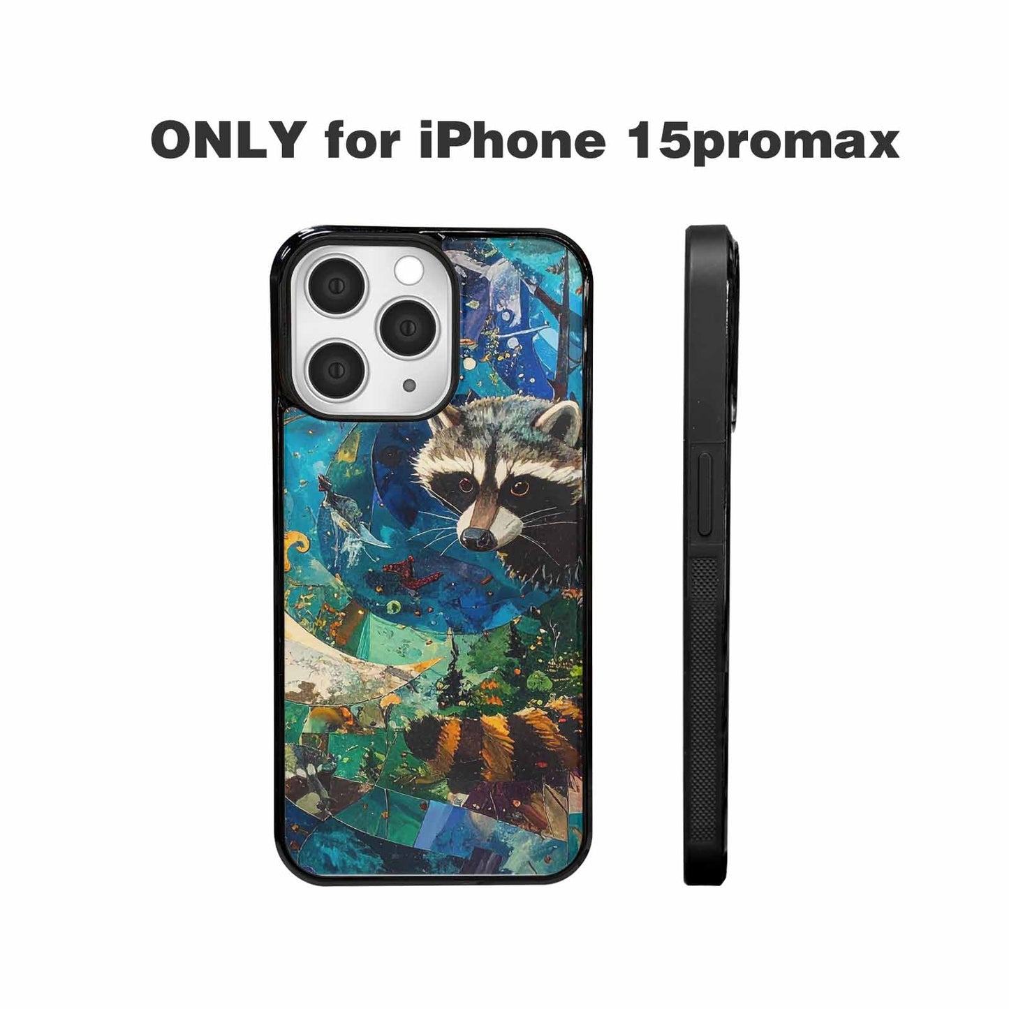 iPhone 15 Pro Max Case — Raccoon Bandit Raccoon Bandit Pattern Hundreds, Custom Made Phone Cover