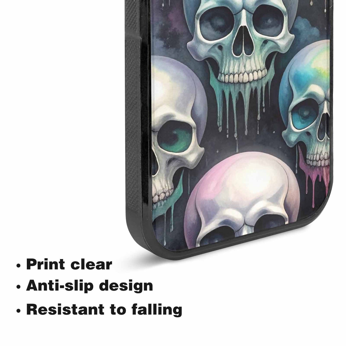 iPhone 15 Plus Case — Dark Black And White Color Tone, Custom Art Phone Cover