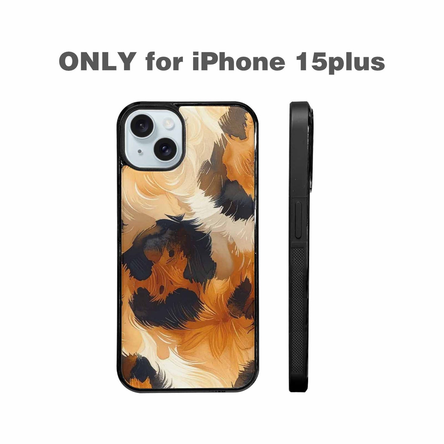 iPhone 15 Plus Case — Leopard Soft Airbrush Gradient, Custom Made Phone Cover