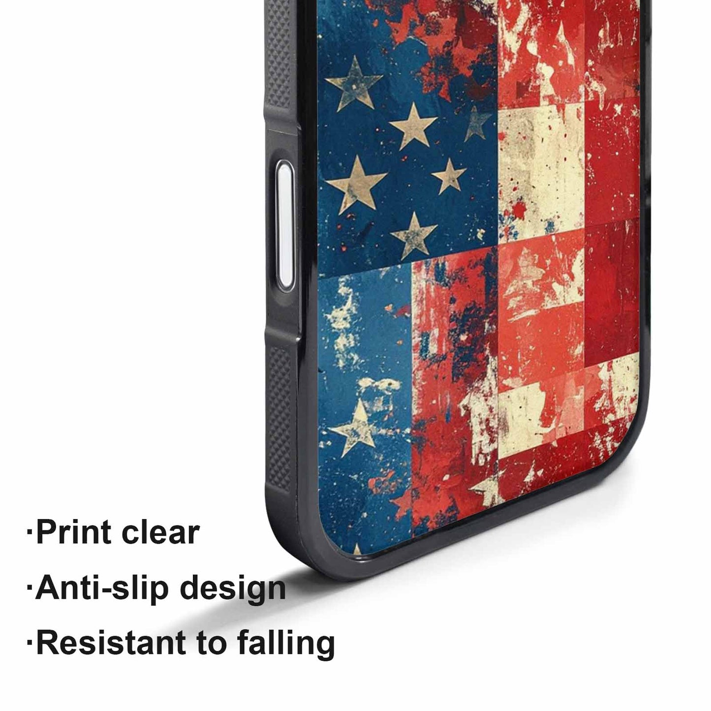 iPhone 17 Pro Case — Small American Flag Stars And Galaxy, Personalized Phone Case