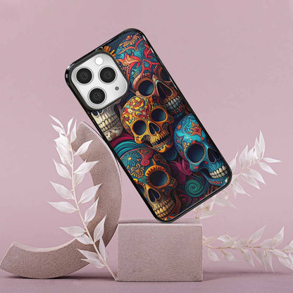 iPhone 15 Pro Max Case — Skull Waves, Custom Print Case Cover