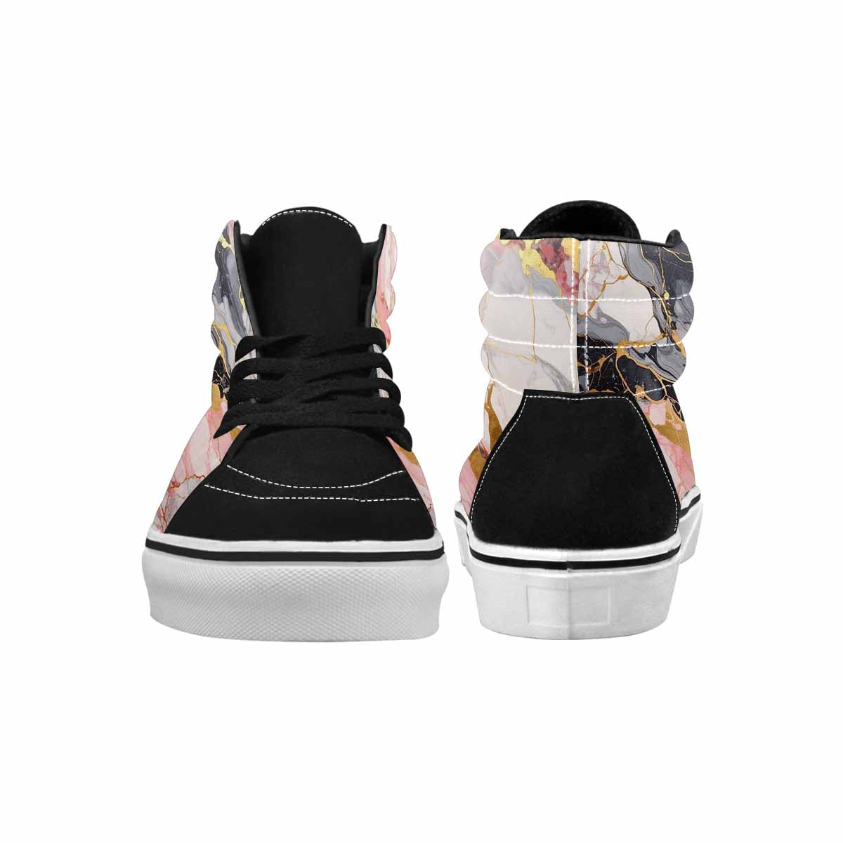 MEN'S Marble Vein High Top Canvas Kaleidoscope Sneakers