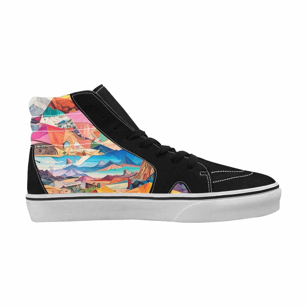 MEN'S Surreal Dream Fragment High Top Canvas Kaleidoscope Sneakers