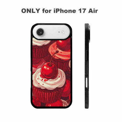 iPhone 17 Air Case — Retro Cherry Cupcake Retro Vintage, Custom Made Phone Cover