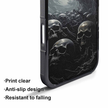 iPhone 17 Pro Max Case — Skull Dark Art Gothic Print Gothic, Custom Made Phone Cover