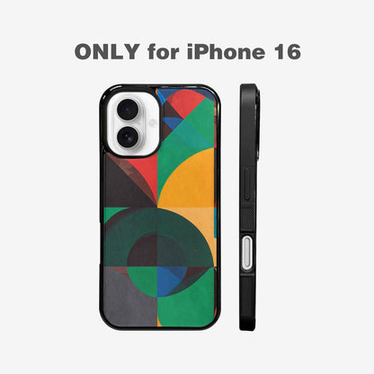 iPhone 16 Case — 1990s Memphis Art Pattern, Custom Phone Case