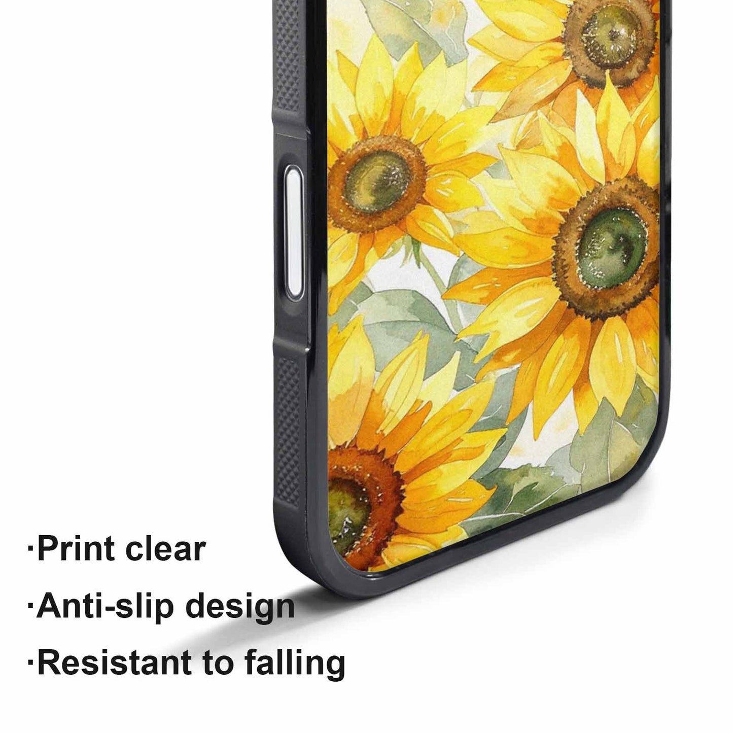 iPhone 17 Pro Max Case — Sunflowers Watercolor Floral, Custom Printed Phone Case