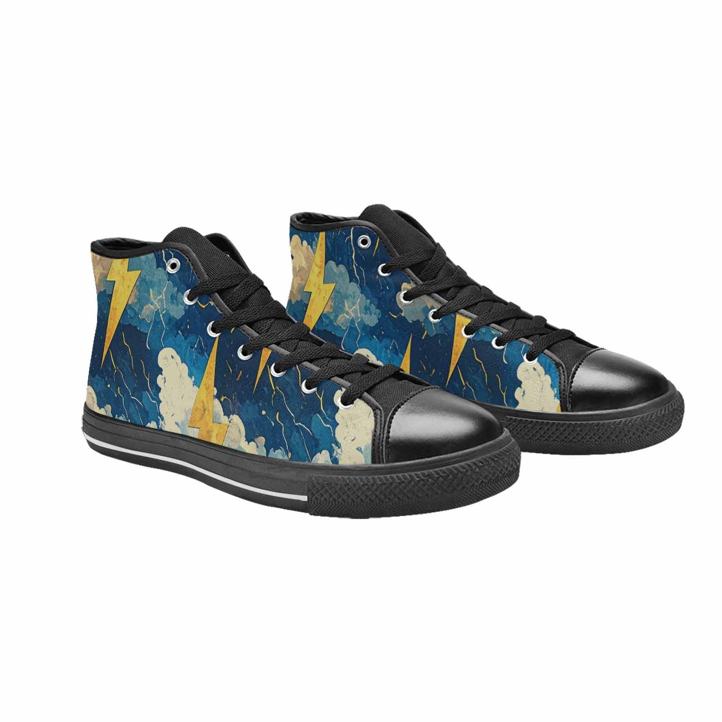 WOMEN'S Lightning Bolt High Top Canvas Y2K Sneakers