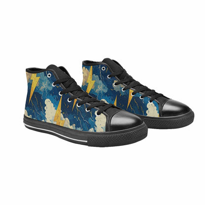 WOMEN'S Lightning Bolt High Top Canvas Y2K Sneakers