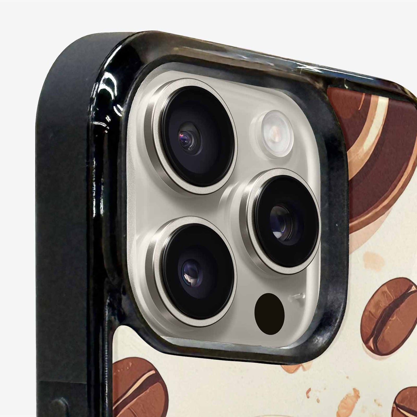 iPhone 16 Pro Case — Coffee Cup And Bean Pattern Seamless, Original Design Phone Case