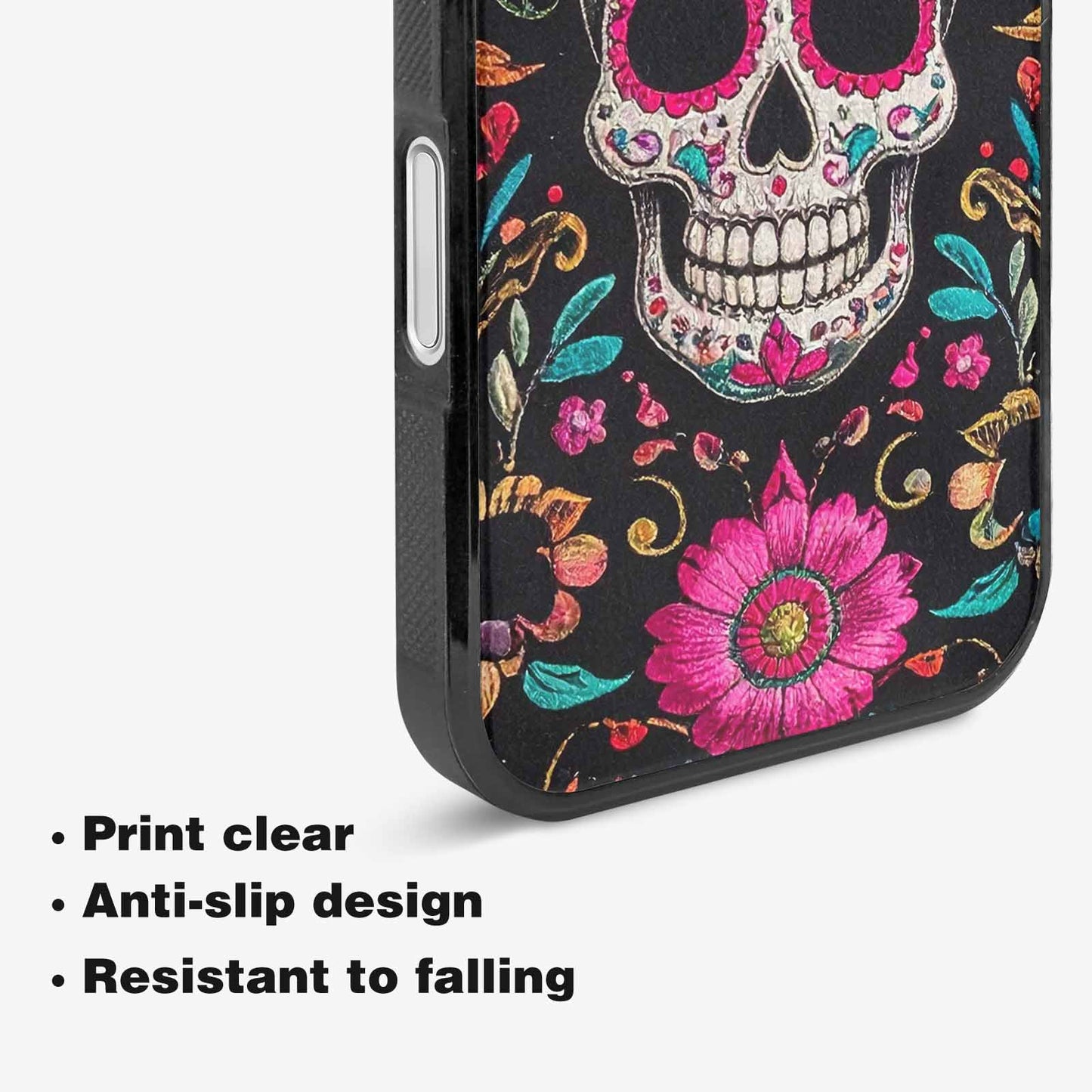 iPhone 16 Plus Case — Colorful Dia De Los Muertos Sugar, Unique Phone Case Design