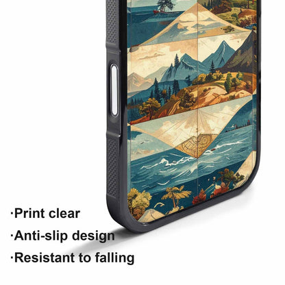 iPhone 17 Air Case — Vintage Travel Artwork Pattern Retro Vintage, Customized Protective Case
