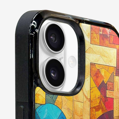 iPhone 16 Case — Faith Cross And Faith Icons Pattern, Original Design Phone Case