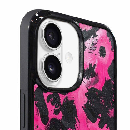 iPhone 17 Case — Black &amp; Pink Ink Animal Print, Custom Phone Case