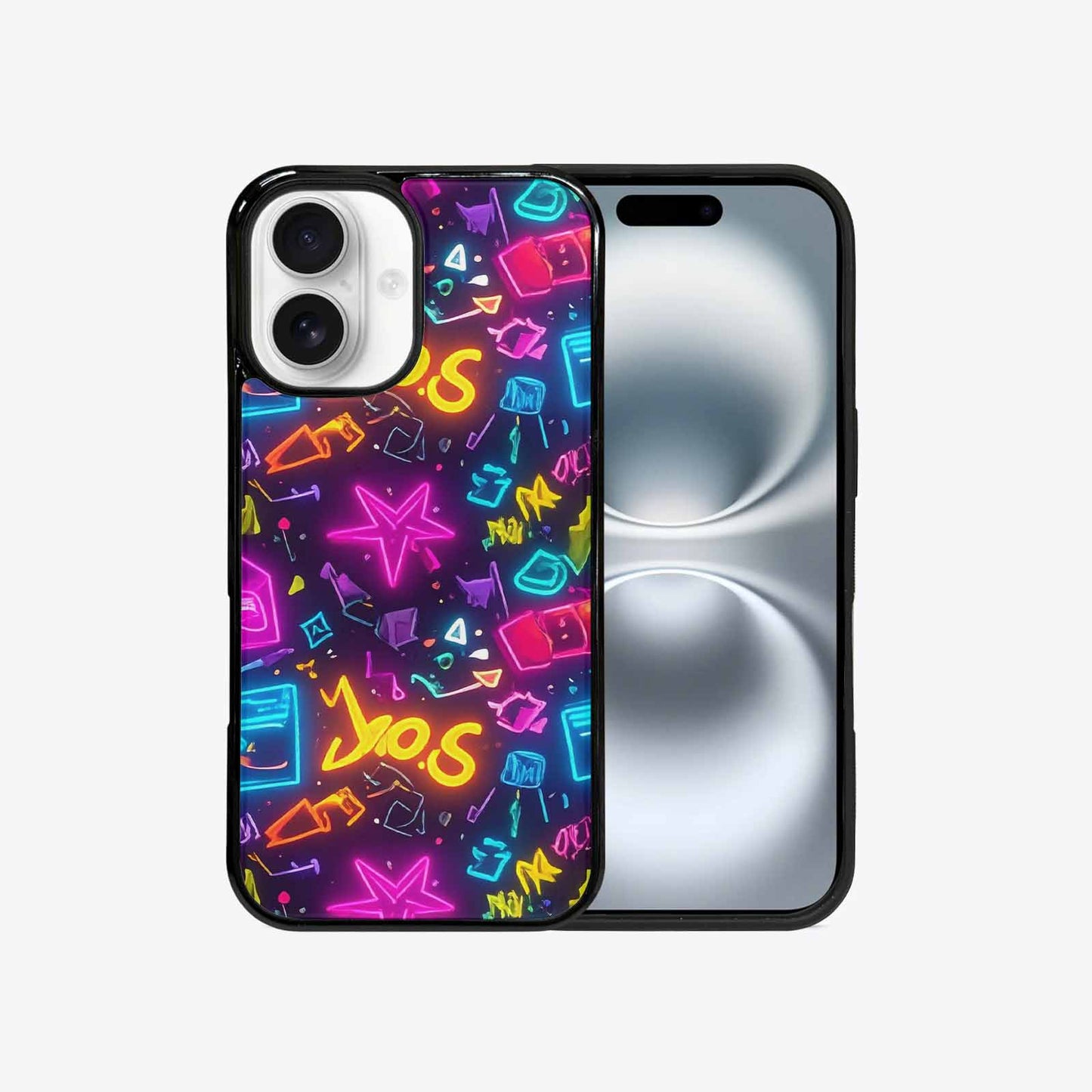 iPhone 16 Case — 80s Retro Motif 80s Retro Motifs, Customized Protective Case