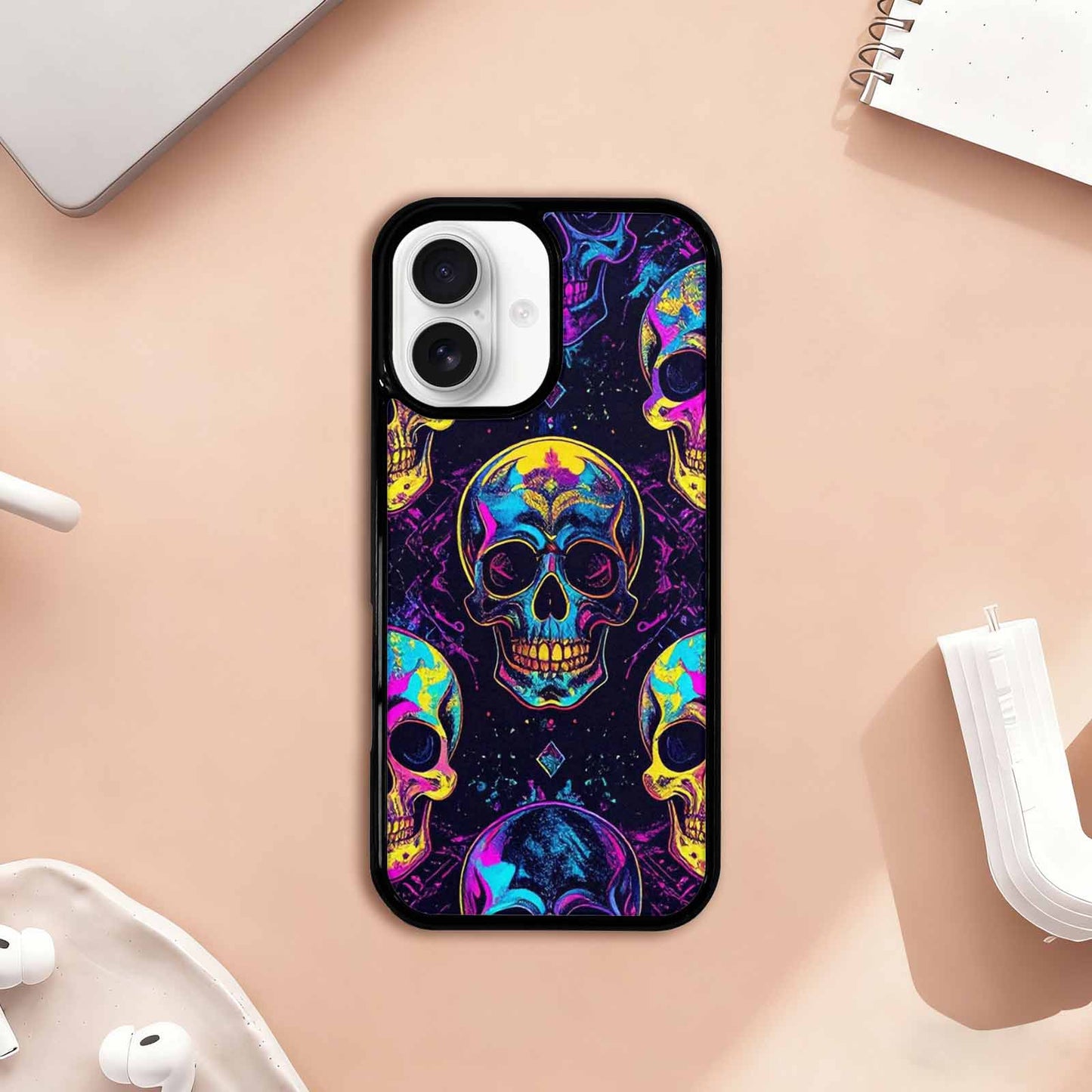 iPhone 17 Case — Skull Dark Art Gothic Print Gothic, Unique Phone Case Design
