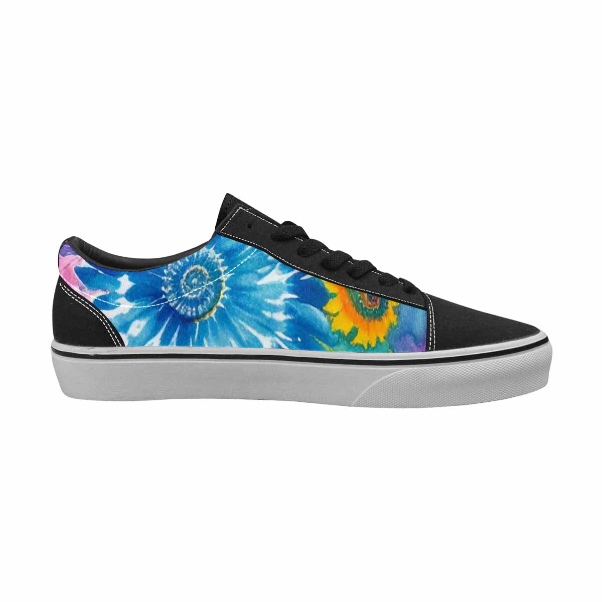 MEN'S Tie Dye Swirl Canvas Lace-Up Vivid Sneakers