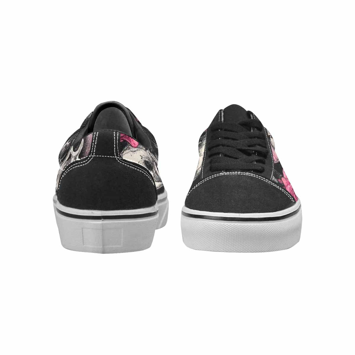 WOMEN'S Skull Roses Lace-Up Canvas Dark Academia Custom Sneakers