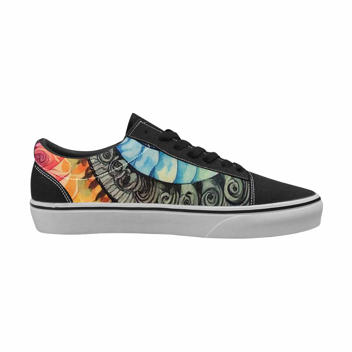 WOMEN'S Tie Lace-Up Canvas Surreal Custom Shoes