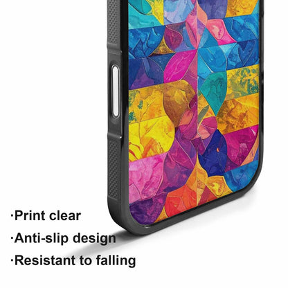 iPhone 17 Case — Pansexual Flag Color Theme Original Art, Personalized Phone Case