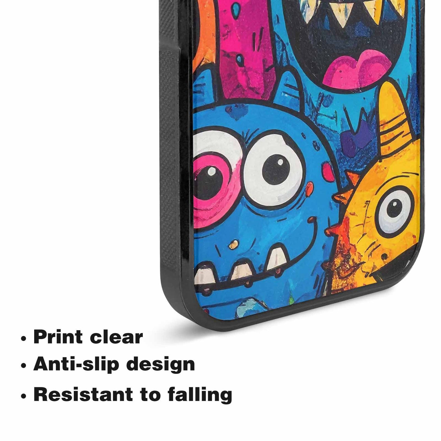 iPhone 15 Plus Case — Goofy Cartoon Monster, Custom Designed Case Cover