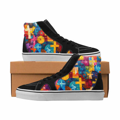 MEN'S Jesus High Top Canvas One Of A Kind Dark Academia Customized Sneakers