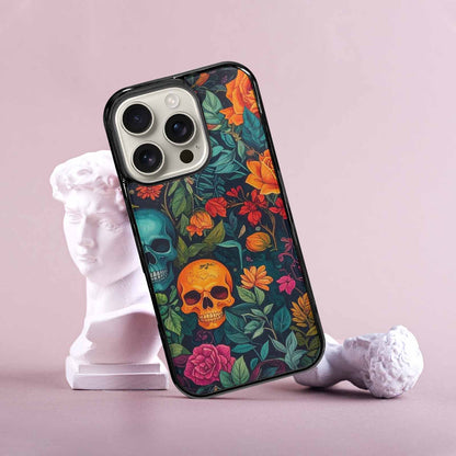 iPhone 16 Pro Case — Skulls Botanicalskulls Pattern B2f Personalized Phone, Custom Phone Case