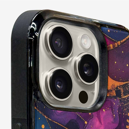 iPhone 15 Pro Max Case — Steampunk Galaxy Art Seamless Pattern Vibrant, Custom Made Phone Cover