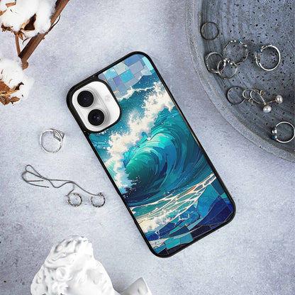 iPhone 16 Plus Case — Wave Crest Splash Wave Crest Splash, Customized Protective Case