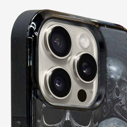 iPhone 16 Pro Case — Grey Dark Black And Grey Tones, Unique Phone Case Design