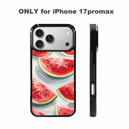 iPhone 17 Pro Max Case — Glossy Spring Watermelon Original Art, Original Design Phone Case