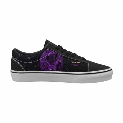 WOMEN'S Melting Moon Smiley Lace-Up Canvas Y2K Custom Shoes
