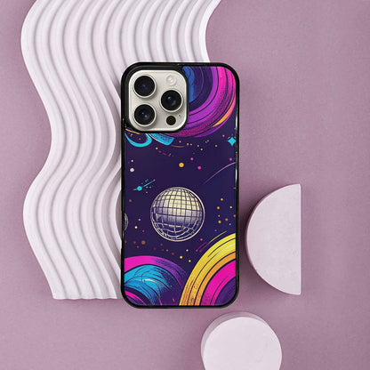 iPhone 16 Pro Max Case — 1970s Disco Cartoon Art Pattern, Custom Printed Phone Case