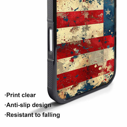 iPhone 17 Pro Case — Small American Flag Stars And Galaxy, Custom Print Case Cover