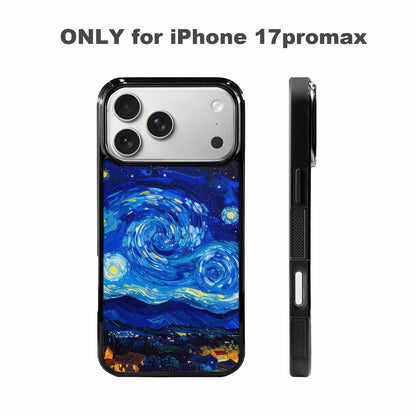 iPhone 17 Pro Max Case — Starry Night Van Gogh Custom Galaxy, Custom Print Case Cover