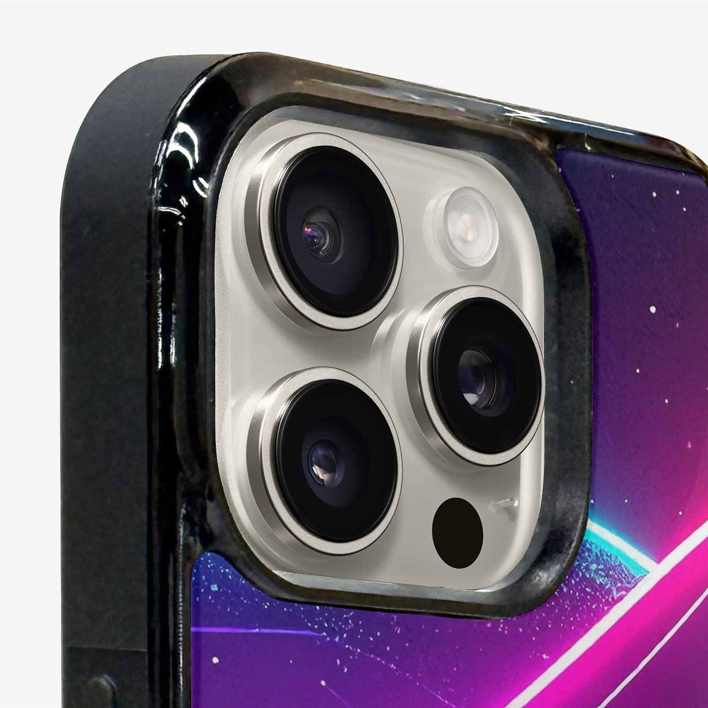 iPhone 16 Pro Case — 1980s Neon Cartoon Art Pattern, Unique Phone Case Design