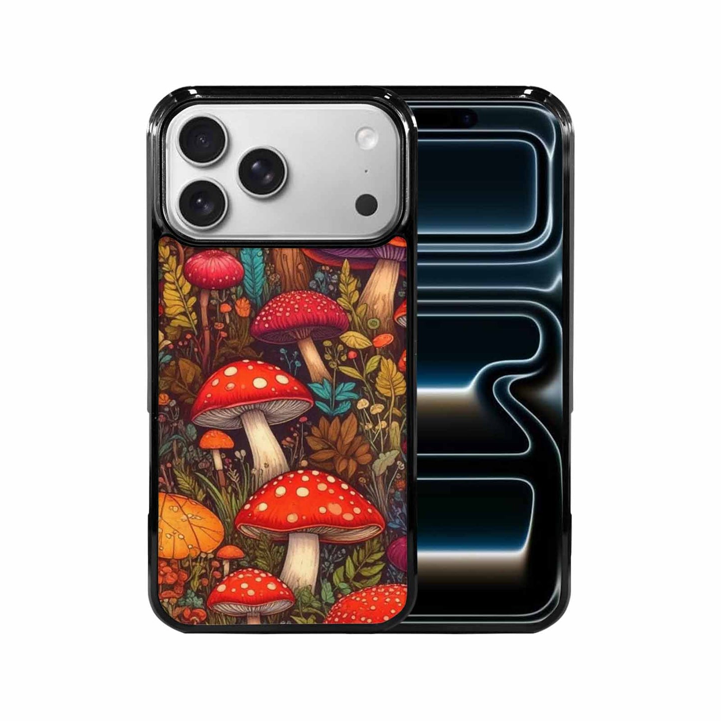 iPhone 17 Pro Max Case — Small Mushroom Pattern, Randomly Original Art, Custom Designed Case Cover