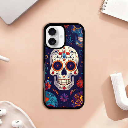 iPhone 17 Case — Day Dead Sugar Skull Gothic Skulls, Custom Printed Phone Case