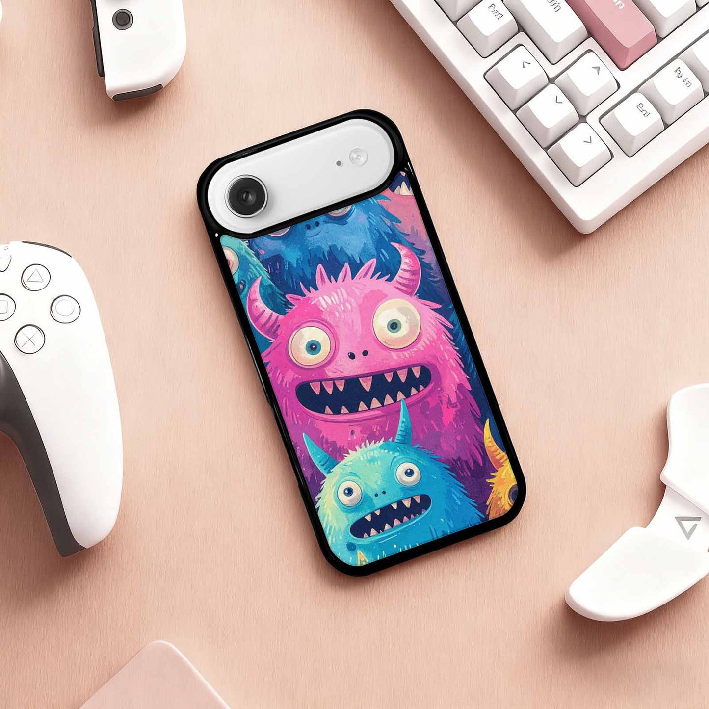 iPhone 17 Air Case — Seamless Repeating Pattern Of Overlapping Cartoon, Original Design Phone Case