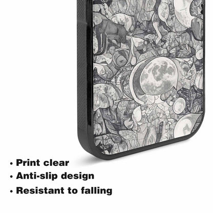 iPhone 15 Plus Case — Wolves Everywhere Collage Overlap Small Wolf, Custom Print Case Cover
