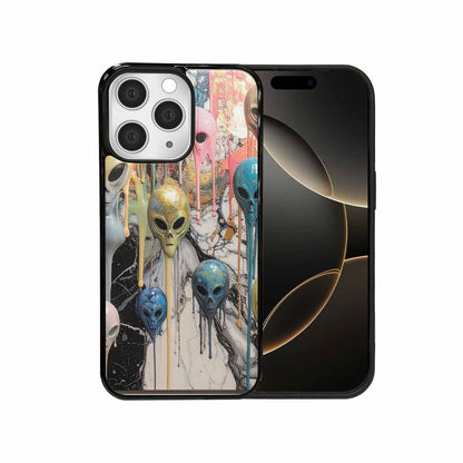 iPhone 15 Pro Max Case — Aliens Marblemelting Aliens Pa Eif, Personalized Phone Case