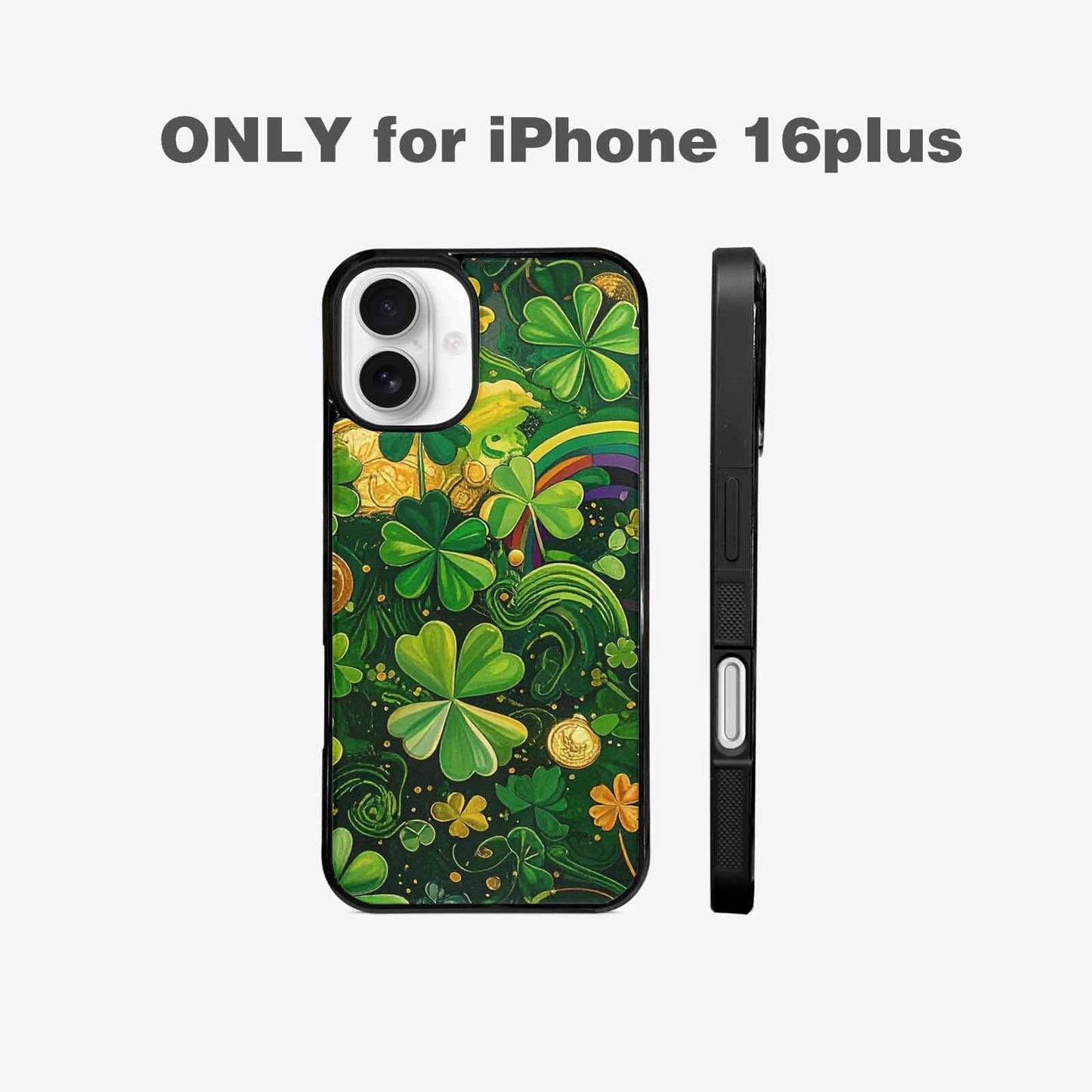 iPhone 16 Plus Case — St Patrick\'s Clover St Patrick\'s Clover, Unique Phone Case Design