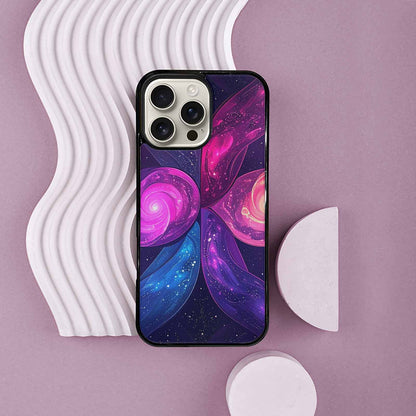 iPhone 16 Pro Max Case — Rose Galaxy Art Seamless Pattern Vibrant, Custom Print Case Cover