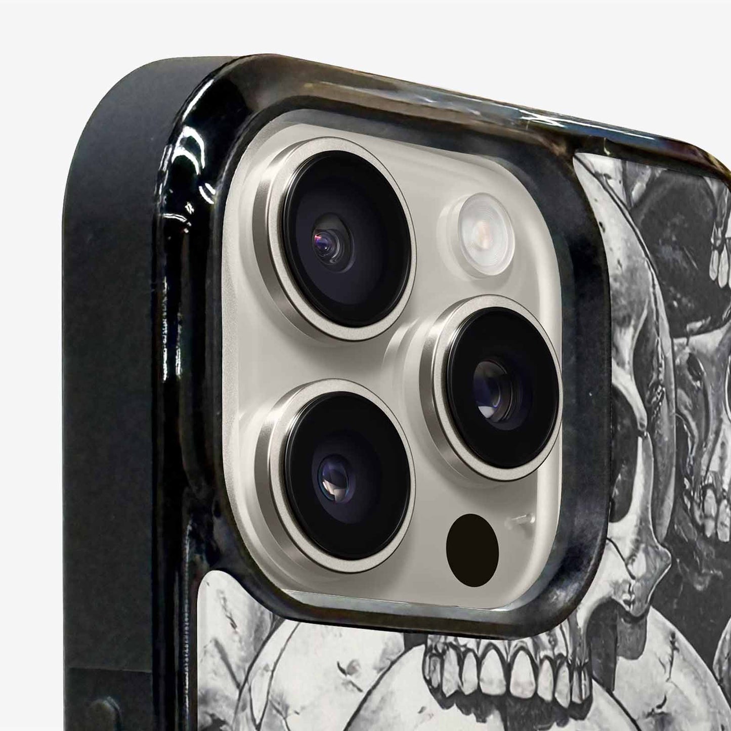 iPhone 15 Pro Max Case — Tessellated Human Skulls Custom, Custom Phone Case