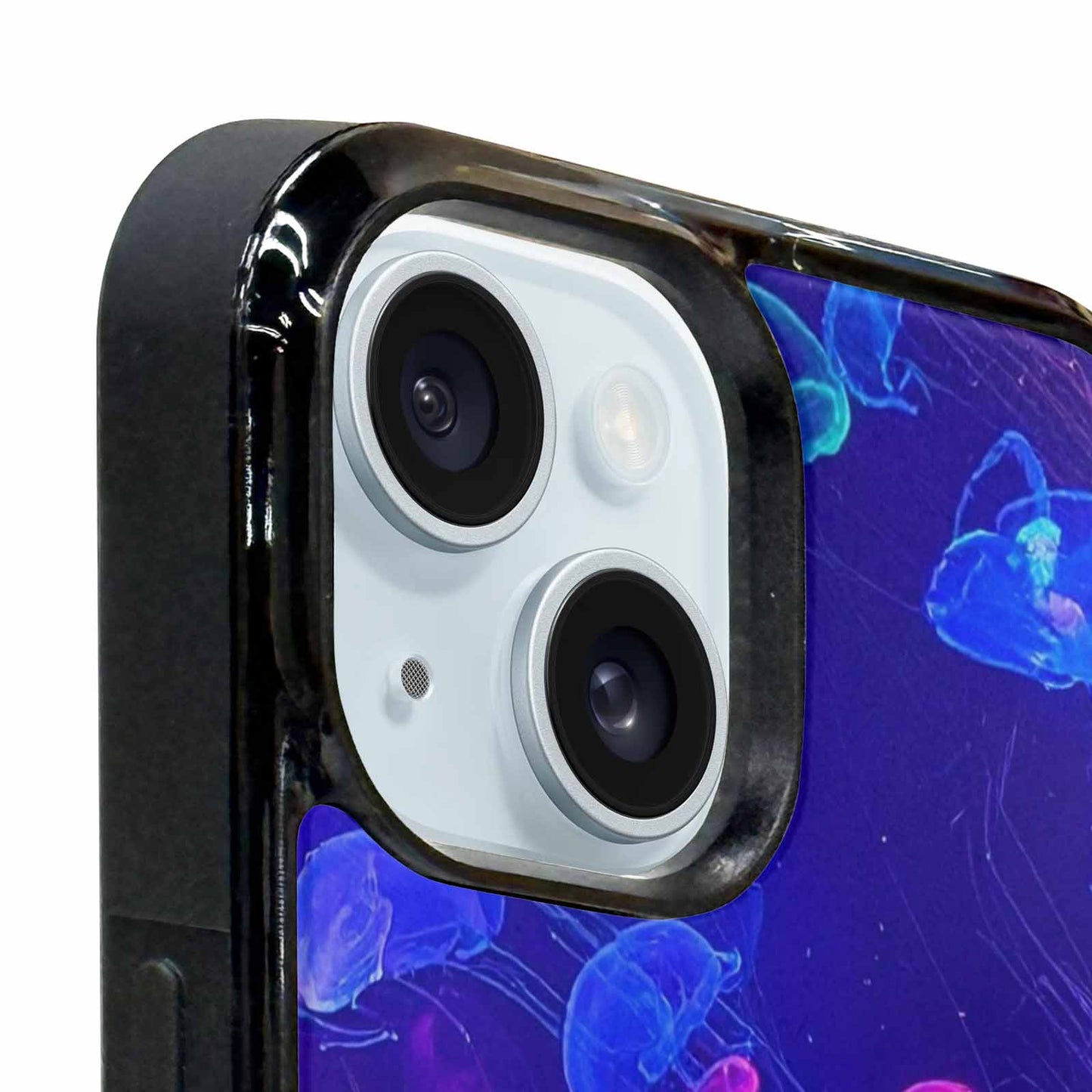 iPhone 15 Case — Jellyfish Glow Jellyfish Glow Pattern Hundreds, Custom Print Case Cover